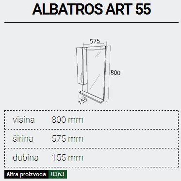 TOALETNO OGLEDALO ALBATROS ART 55-thumbnail
