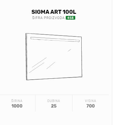 TOALETNO OGLEDALO SIGMA ART 100 LED 700x1000x25 0595-thumbnail