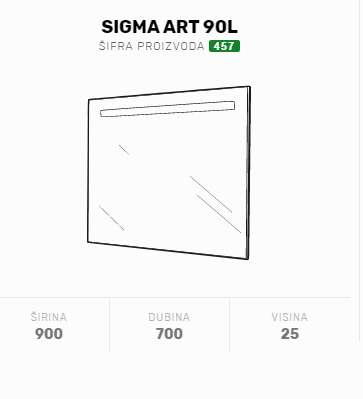 TOALETNO OGLEDALO SIGMA ART 90 LED 900x25x700 0457-thumbnail